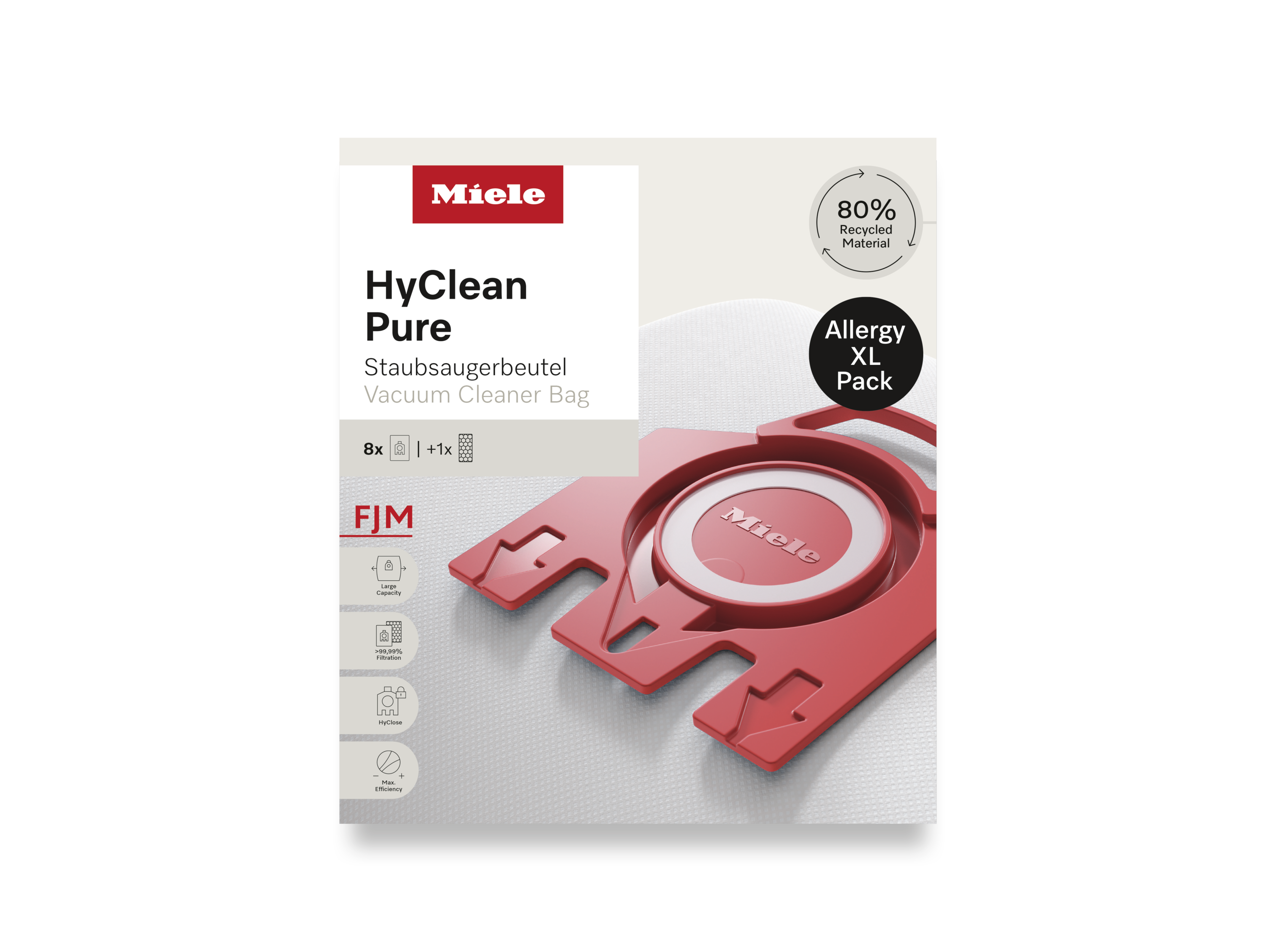 Комплект мешков-пылесборников HyClean Pure FJN Allergy XL Miele купить в Оренбурге | Всегда в наличии! | Артикул 12498190 | Официальный сайт