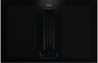 Миле Панель конфорок со встроенной вытяжкой KMDA 7676 FL A BlackPerfection Miele