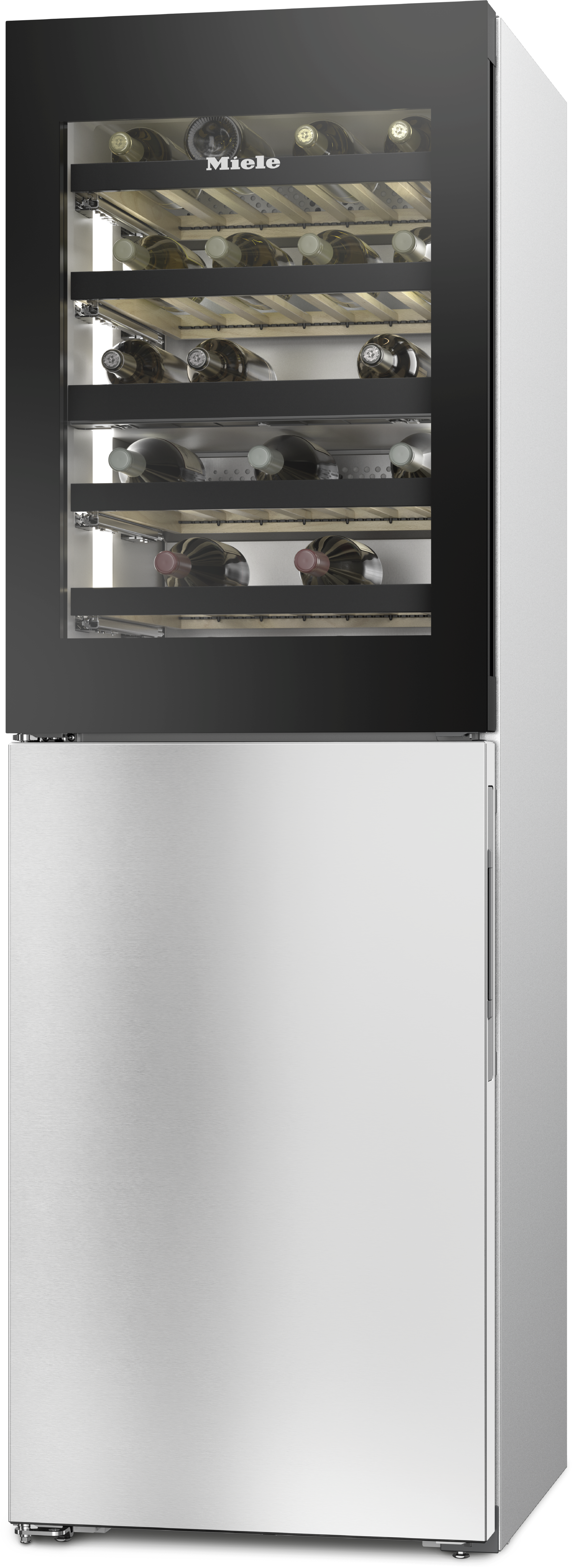 Миле Винный шкаф с морозильной камерой KWNS 4784 DE черный/сталь Miele
