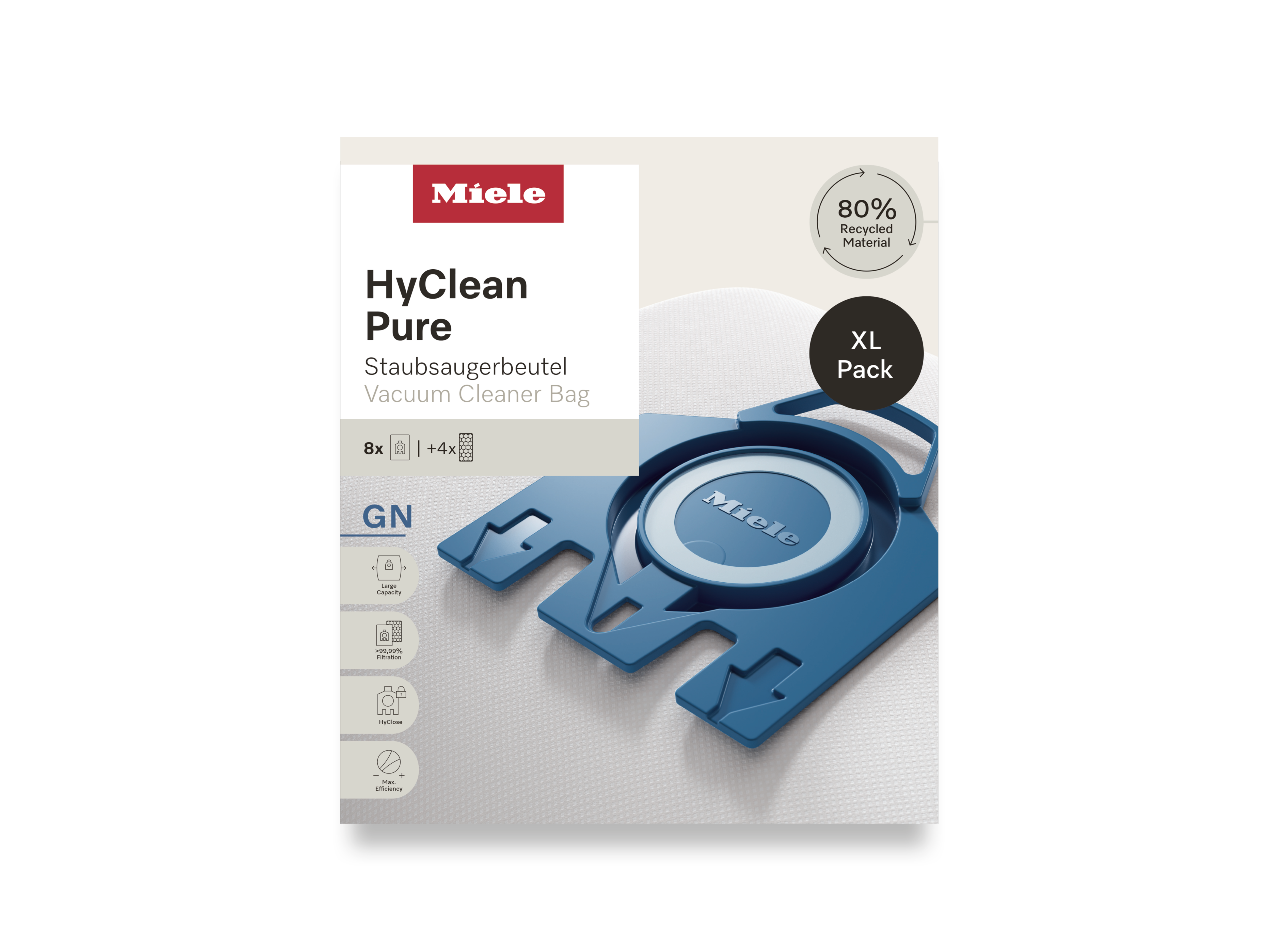 Комплект мешков-пылесборников HyClean Pure GN XL Miele купить в Оренбурге | Всегда в наличии! | Артикул 12497870 | Официальный сайт