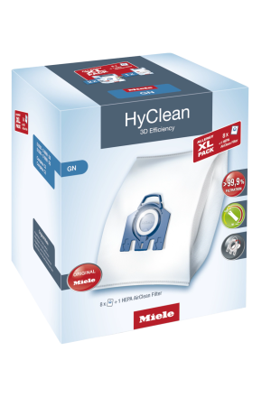 Комплект мешков пылесборников Allergy XL Pack 2 HyClean GN + фильтр HA 50 Miele купить в Оренбурге | Всегда в наличии! | Артикул 10632880 | Официальный сайт